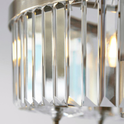 Merano Ascoli Clear Glass Antique Brass Plate Ceiling Light - Size: 45 x 45 x 38cm - Brown - Wilko - thumbnail 7