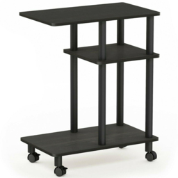 Walplus Espresso 2 Shelf Black U Shape Turn-N-Tube Side Table - Size: 29.49 x 56.79 x 50.01cm - Wilko - thumbnail 3