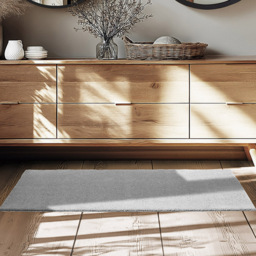 tectake Zonelle Grey Short Pile Ultra Soft Rug 110 x 60cm - Size: 79.5 x 56.5 x 68.5cm - Blue - Wilko - thumbnail 3