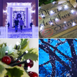 The Christmas Workshop 200 LED White String Light - Wilko - thumbnail 7