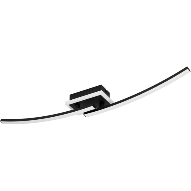 EGLO Lungolago Black Steel Minimalist Ceiling Light - Size: 6 x 14 x 74cm - Wilko - image 1