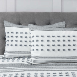Intimates Arlo Double Tufted Duvet Set - White - Wilko - thumbnail 3