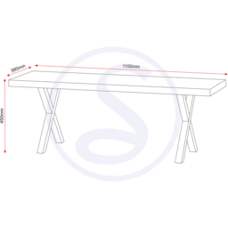 Seconique Buxton 4 Seater Dining Bench Set Light Oak Effect and Black - Light Oak/Black - Wilko - thumbnail 7