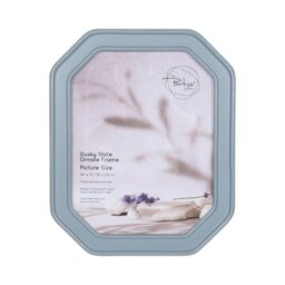 Ornate Photo Frame - Dusky Slate/14 x 11in - Wilko