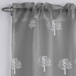 Silver Birch Panel Voile Curtain 229 x 140cm - Size: W 229 x D 229cm - Wilko - thumbnail 5