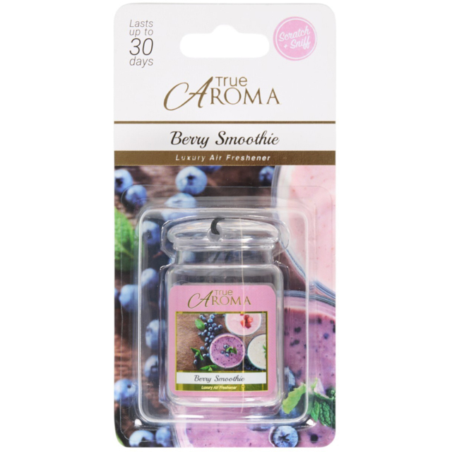 Hanging Jar Scented Air Freshener Berry Smoothie - True Aroma - Wilko - image 1