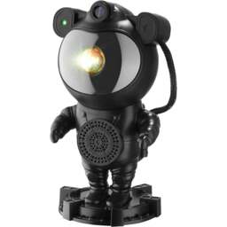 tectake Black LED Starry Sky Projector Astronaut with Bluetooth and Remote Control - Size: 23.5 x 12 x 11.5cm - Wilko
