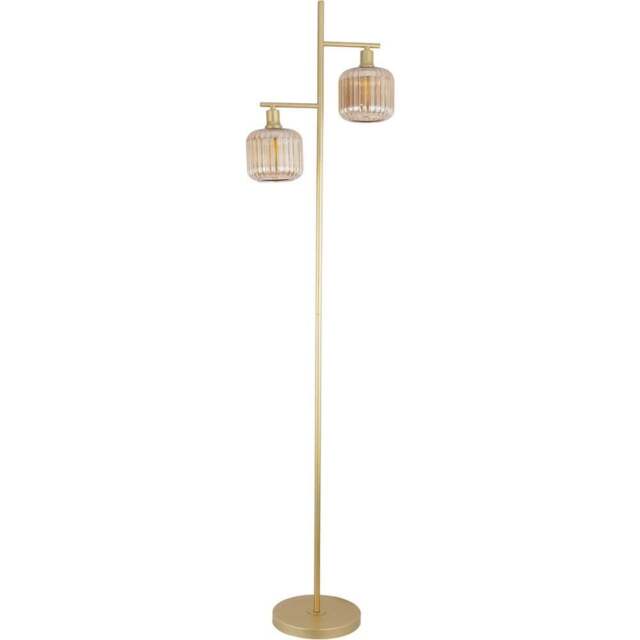 Micah Floor Lamp Champagne and Gold - Wilko - image 1