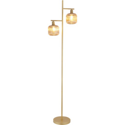 Micah Floor Lamp Champagne and Gold - Wilko - thumbnail 4