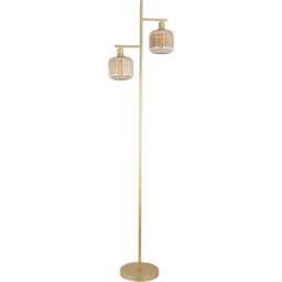 Micah Floor Lamp Champagne and Gold - Wilko