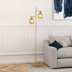 Micah Floor Lamp Champagne and Gold - Wilko - thumbnail 7