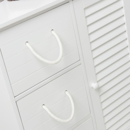 Kingston Single Door 3 Drawer White Floor Cabinet - Size: 60 x 70 x 30cm - Wilko - thumbnail 6