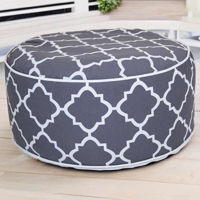 Charles Bentley Grey Outdoor Inflatable Foot Stool - Size: 53cm - Wilko - image 1