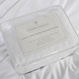 The Lyndon Company Double Cotton Quilted Mattress Protector - White - Wilko - thumbnail 4