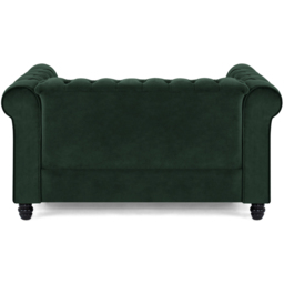 Home Detail Chesterfield 2 Seater Studded Green Velvet Sofa - Wilko - thumbnail 4