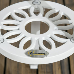 Outsunny 3pc Bistro Set White - Size: 2 Seater - Wilko - thumbnail 4
