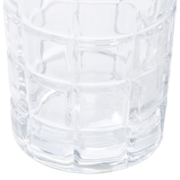 Premier Housewares Auclair Check Glass Tumblers 4 Pack - Size: 8 x 8 x 10cm - Wilko - thumbnail 5