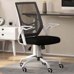 Portland Black Swivel Office Computer Chair - Size: 62.5 x 55 x 104cm - Wilko