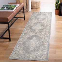 Desire Rugs Maia Grey Orchid Floral Non Slip Rug 120 x 180cm - Wilko - thumbnail 6