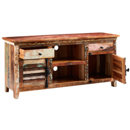 Brooklyn Camea 2 Door 2 Drawer 2 Shelf TV Credenza - Brown - Wilko - thumbnail 4