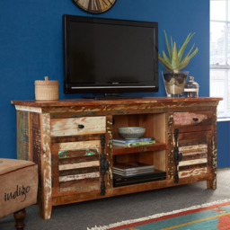 Brooklyn Camea 2 Door 2 Drawer 2 Shelf TV Credenza - Brown - Wilko - thumbnail 6