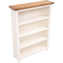 Lovere 4 Shelf Off White Wide Bookcase - Wilko - thumbnail 5