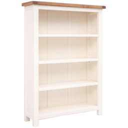 Lovere 4 Shelf Off White Wide Bookcase - Wilko - thumbnail 4