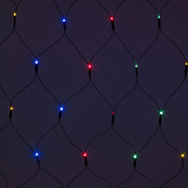 The Christmas Workshop 360 Multicolour LED Net String Light - Wilko - image 1