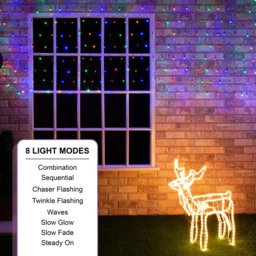 The Christmas Workshop 360 Multicolour LED Net String Light - Wilko - thumbnail 6