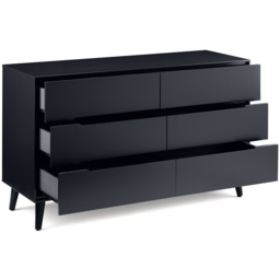 Julian Bowen Alicia 6 Drawer Matt Anthracite Chest of Drawers - Black - Wilko - thumbnail 5