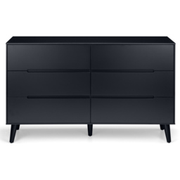 Julian Bowen Alicia 6 Drawer Matt Anthracite Chest of Drawers - Black - Wilko - thumbnail 4