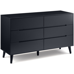 Julian Bowen Alicia 6 Drawer Matt Anthracite Chest of Drawers - Black - Wilko - thumbnail 3