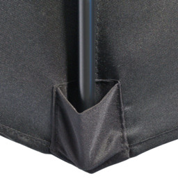 Outsunny Black Crank Handle Half Parasol 3m - Size: 157 x 13 x 13cm - Wilko - thumbnail 4