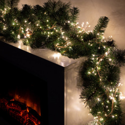 The Christmas Workshop 5.6m 680 Warm White LED Rose Gold Cluster String Light - Wilko - thumbnail 5