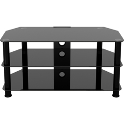 AVF Classic 2 Shelf Black Glass Top Corner TV Stand - AVF Group Ltd - Wilko - thumbnail 4