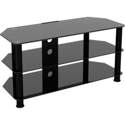 AVF Classic 2 Shelf Black Glass Top Corner TV Stand - AVF Group Ltd - Wilko - thumbnail 3