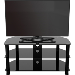 AVF Classic 2 Shelf Black Glass Top Corner TV Stand - AVF Group Ltd - Wilko - thumbnail 7