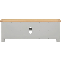 Seconique Windsor 2 Door 2 Shelf Pebble Grey and Oak Straight TV Unit - Size: 50.5 x 140 x 37cm - Pebble Grey/Oak - Wilko - thumbnail 7