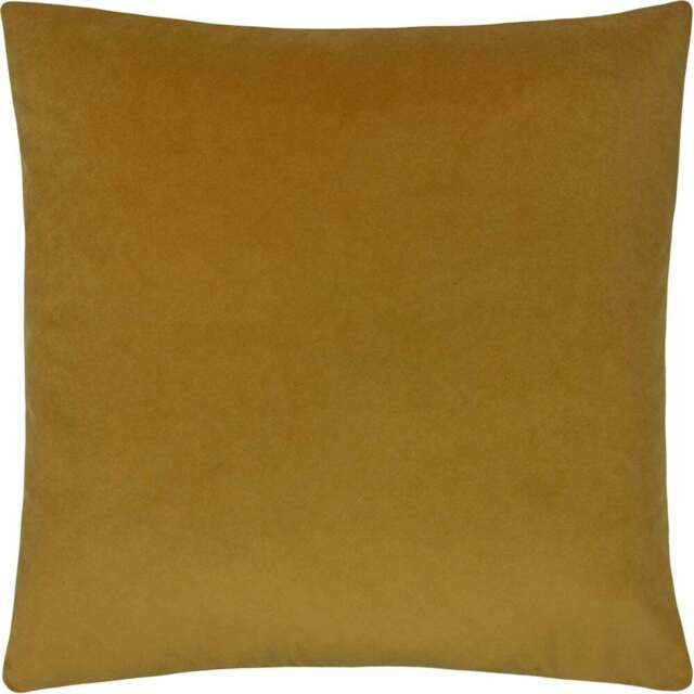 Paoletti Sunningdale Saffron Square Velvet Cushion - Size: 50 x 50 cm - Multi - Wilko - image 1