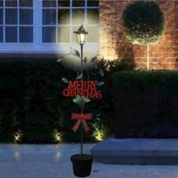 Groundlevel LED Merry Christmas Festive Christmas Lantern Decoration 114cm - Size: 114 x 31.5 x 11cm - Multi - Wilko - thumbnail 3