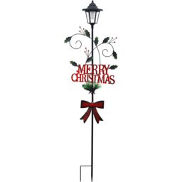 Groundlevel LED Merry Christmas Festive Christmas Lantern Decoration 114cm - Size: 114 x 31.5 x 11cm - Multi - Wilko - thumbnail 1