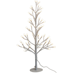 Xmas Haus 120 Warm White and White Micro LED Pre-Lit Artificial Christmas Tree 4ft - Wilko