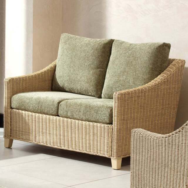 Desser Furniture Dijon 2 Seater Jubilee Sage Sofa - Cream - Wilko - image 1