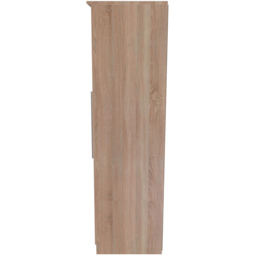 Crowndale Sherwood 3 Door Bardolino Oak Triple Mirror Wardrobe - Brown - Wilko - thumbnail 4