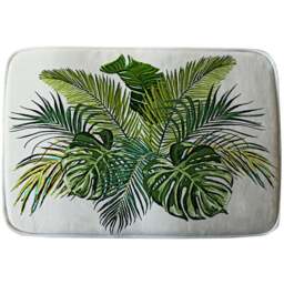 Benjamin Tate Design Green Tropical Foliage Bath Mat 50 x 80cm - Wilko - thumbnail 1