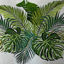 Benjamin Tate Design Green Tropical Foliage Bath Mat 50 x 80cm - Wilko - thumbnail 4