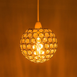Innoteck Compact Chrome Acrylic Spherical Pendant Light Shade - Size: 17 x 17 x 17cm - Clear - Wilko - thumbnail 3