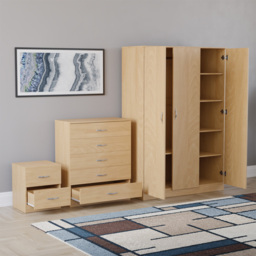 Vida Designs Riano Pine 3 Piece Bedroom Furniture Set - Wilko - thumbnail 5