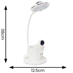 ValueLights Tom Matte White Multicolour LED Table Lamp - Size: 38 x 12.5 x 12.5cm - Wilko - thumbnail 6