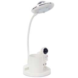 ValueLights Tom Matte White Multicolour LED Table Lamp - Size: 38 x 12.5 x 12.5cm - Wilko - thumbnail 1